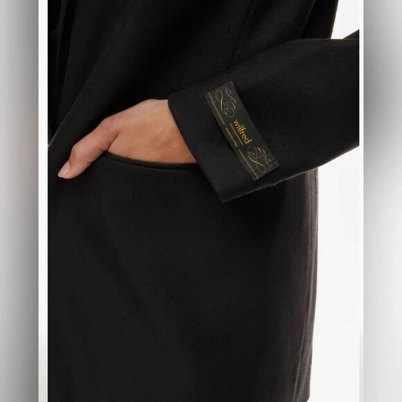 NWT Aritzia Wilfred Generation Blazer in Black City Cashmere Size Small - Picture 6 of 15